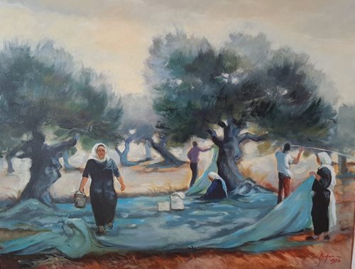 מסיק הזייתים תמונה 29 מסיק אקווארל פספרטו ללו מסגר 90-70