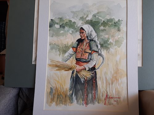 וויליאם נדג'אר תמונה 22 העלמה והאלומה אקווארל 43*59