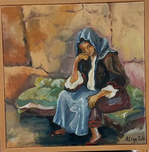 אישה דרוזית ציור3 אישה דרוזית 40 *40 שמן על קנבס שמן על קנבס